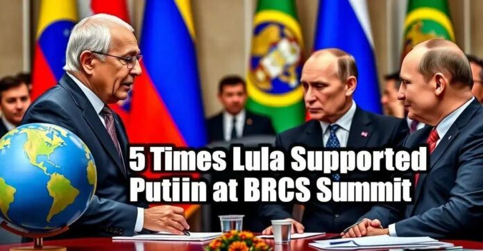 5 Vezes que Lula Defendeu Putin na Cúpula do Brics